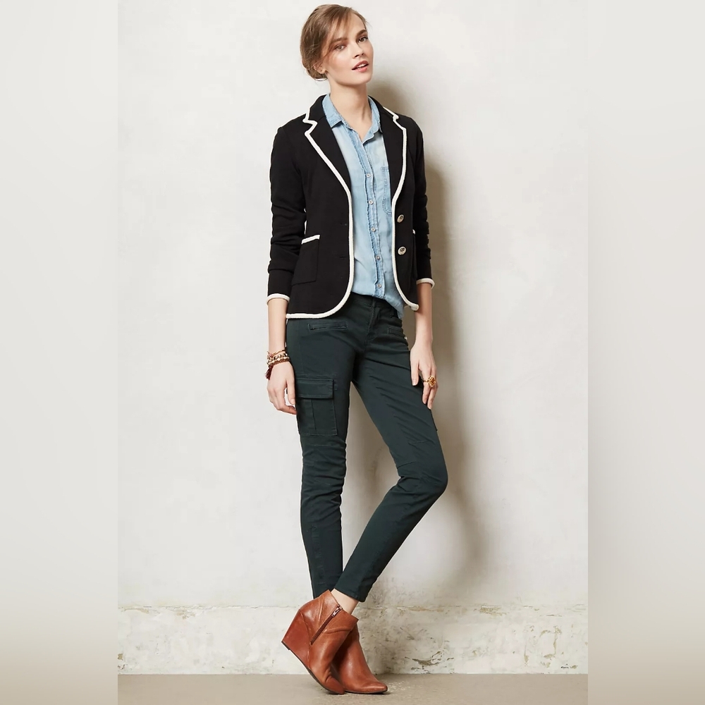 MOTH Anthropologie Joliet Knit Blazer Pockets Size M NWT - Picture 11 of 11